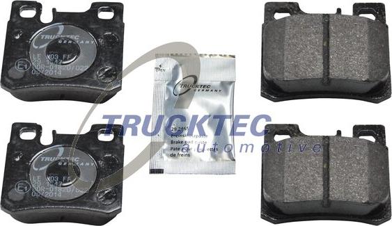 Trucktec Automotive 02.35.103 - Тормозные колодки, дисковые, комплект autosila-amz.com