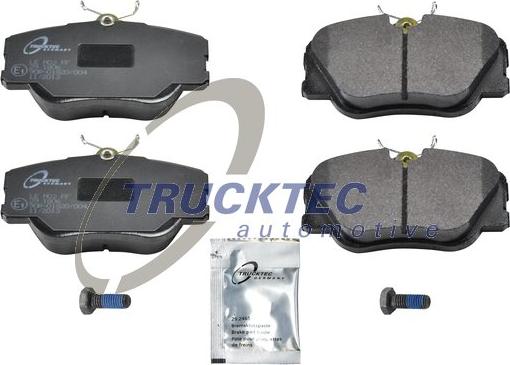 Trucktec Automotive 02.35.113 - Тормозные колодки, дисковые, комплект autosila-amz.com