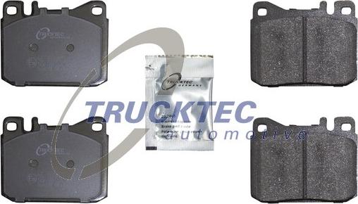 Trucktec Automotive 02.35.132 - Тормозные колодки, дисковые, комплект autosila-amz.com