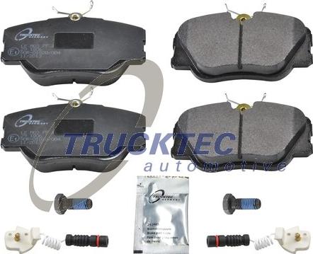 Trucktec Automotive 02.35.126 - Тормозные колодки, дисковые, комплект autosila-amz.com