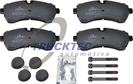 Trucktec Automotive 02.35.201 - Тормозные колодки, дисковые, комплект autosila-amz.com