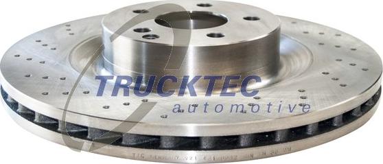 Trucktec Automotive 02.35.208 - Тормозной диск autosila-amz.com
