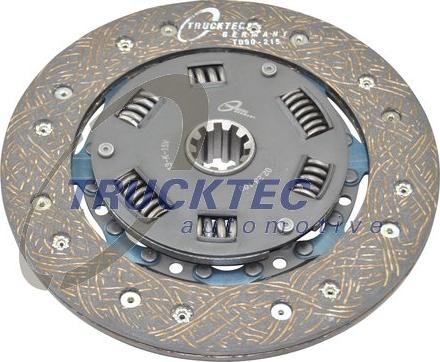 Trucktec Automotive 02.23.100 - Диск сцепления, фрикцион autosila-amz.com