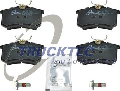 Trucktec Automotive 07.35.105 - Тормозные колодки, дисковые, комплект autosila-amz.com