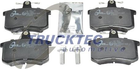 Trucktec Automotive 07.35.108 - Тормозные колодки, дисковые, комплект autosila-amz.com