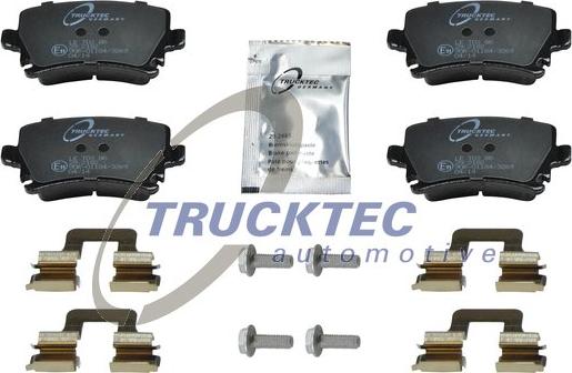 Trucktec Automotive 07.35.138 - Тормозные колодки, дисковые, комплект autosila-amz.com