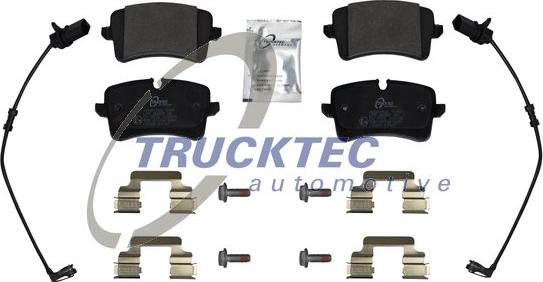 Trucktec Automotive 07.35.290 - Тормозные колодки, дисковые, комплект autosila-amz.com
