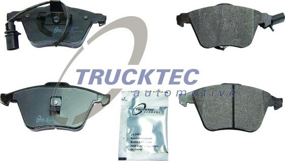 Trucktec Automotive 07.35.244 - Тормозные колодки, дисковые, комплект autosila-amz.com