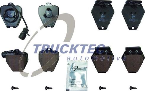 Trucktec Automotive 07.35.245 - Тормозные колодки, дисковые, комплект autosila-amz.com