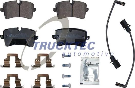 Trucktec Automotive 07.35.260 - Тормозные колодки, дисковые, комплект autosila-amz.com