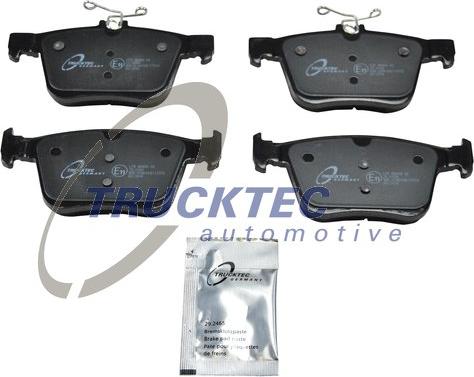 Trucktec Automotive 07.35.262 - Тормозные колодки, дисковые, комплект autosila-amz.com