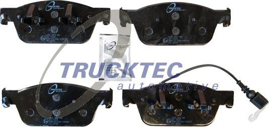 Trucktec Automotive 07.35.267 - Тормозные колодки, дисковые, комплект autosila-amz.com