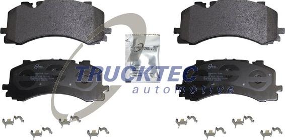 Trucktec Automotive 07.35.289 - Тормозные колодки, дисковые, комплект autosila-amz.com