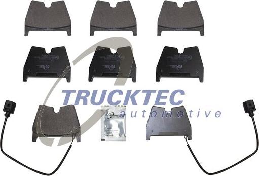 Trucktec Automotive 07.35.287 - Тормозные колодки, дисковые, комплект autosila-amz.com