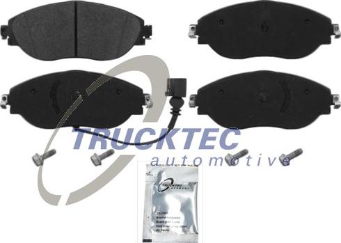 Trucktec Automotive 07.35.221 - Тормозные колодки, дисковые, комплект autosila-amz.com