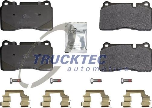 Trucktec Automotive 22.35.121 - Тормозные колодки, дисковые, комплект autosila-amz.com