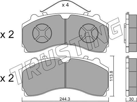 Textar 2924602 - Тормозные колодки, дисковые, комплект autosila-amz.com