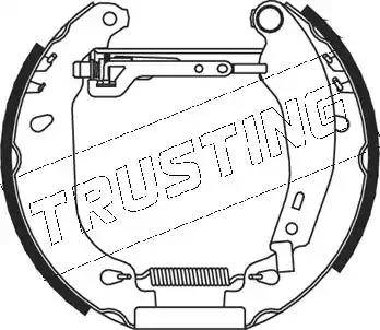 Trusting 5058 - Комплект тормозных колодок, барабанные autosila-amz.com