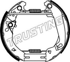 Trusting 644.0 - Комплект тормозных колодок, барабанные autosila-amz.com