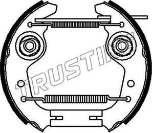 Trusting 6448 - Комплект тормозных колодок, барабанные autosila-amz.com