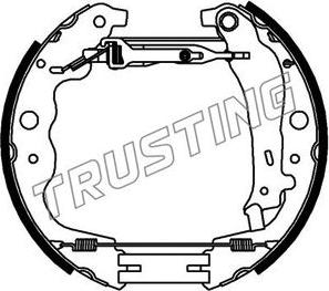 Trusting 6439 - Комплект тормозных колодок, барабанные autosila-amz.com