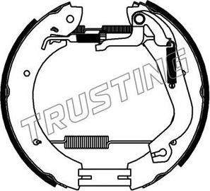 Trusting 6435 - Комплект тормозных колодок, барабанные autosila-amz.com