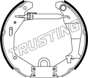 Trusting 6476 - Комплект тормозных колодок, барабанные autosila-amz.com