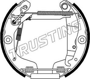 Trusting 6473 - Комплект тормозных колодок, барабанные autosila-amz.com