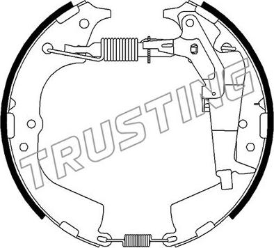 Trusting 6512 - Комплект тормозных колодок, барабанные autosila-amz.com