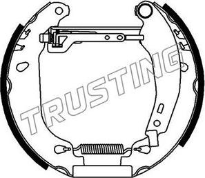 Trusting 6092 - Комплект тормозных колодок, барабанные autosila-amz.com