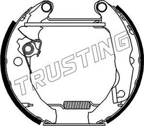 Trusting 6006 - Комплект тормозных колодок, барабанные autosila-amz.com