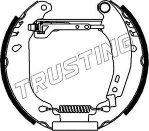 Trusting 6021 - Комплект тормозных колодок, барабанные autosila-amz.com