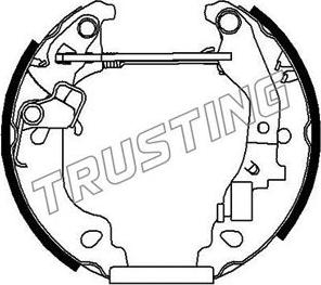 Trusting 6167 - Комплект тормозных колодок, барабанные autosila-amz.com