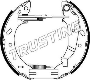 Trusting 6354 - Комплект тормозных колодок, барабанные autosila-amz.com