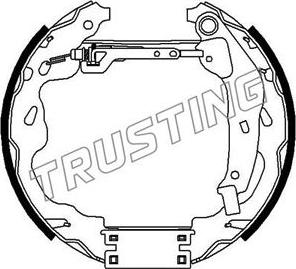 Trusting 6309 - Комплект тормозных колодок, барабанные autosila-amz.com