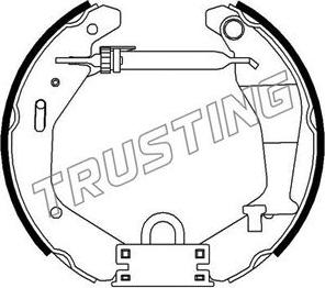 Trusting 6318 - Комплект тормозных колодок, барабанные autosila-amz.com
