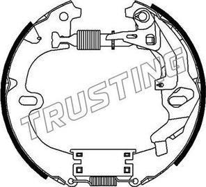 Trusting 6325 - Комплект тормозных колодок, барабанные autosila-amz.com