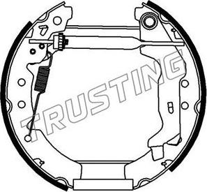 Trusting 6294 - Комплект тормозных колодок, барабанные autosila-amz.com