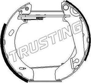 Trusting 6265 - Комплект тормозных колодок, барабанные autosila-amz.com