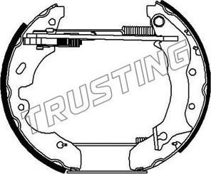 Trusting 6261 - Комплект тормозных колодок, барабанные autosila-amz.com