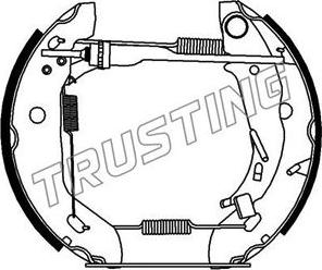 Trusting 621.0 - Комплект тормозных колодок, барабанные autosila-amz.com