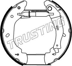 Trusting 6289 - Комплект тормозных колодок, барабанные autosila-amz.com