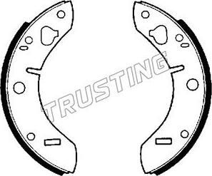 Trusting 094.202 - Комплект тормозных колодок, барабанные autosila-amz.com