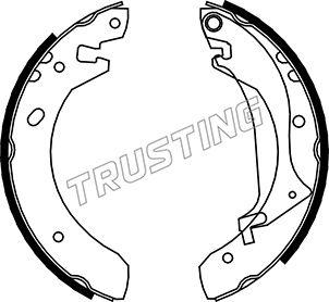 Trusting 092.306 - Комплект тормозных колодок, барабанные autosila-amz.com