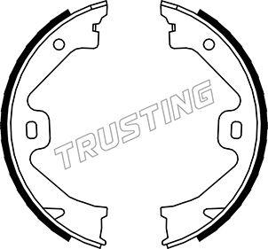 Trusting 092.307 - Комплект тормозов, ручник, парковка autosila-amz.com