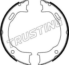 Trusting 092.310 - Комплект тормозов, ручник, парковка autosila-amz.com