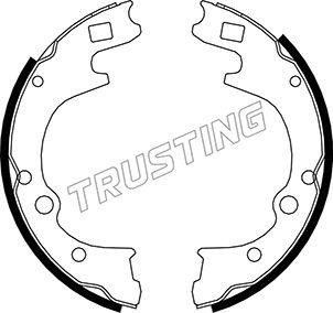 Trusting 049.155 - Комплект тормозных колодок, барабанные autosila-amz.com