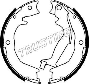 Trusting 049.166 - Комплект тормозов, ручник, парковка autosila-amz.com