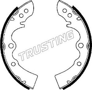 Trusting 049.105 - Комплект тормозных колодок, барабанные autosila-amz.com