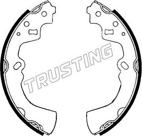 Trusting 049.121 - Комплект тормозных колодок, барабанные autosila-amz.com